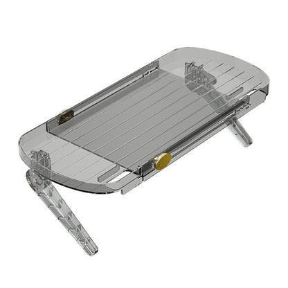 No Punching TV Set-top Box Adjustable Storage Shelf Monitor Computer Screen Holder Router Hanger(Grey) by buy2fix