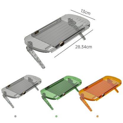 No Punching TV Set-top Box Adjustable Storage Shelf Monitor Computer Screen Holder Router Hanger(Grey) by buy2fix