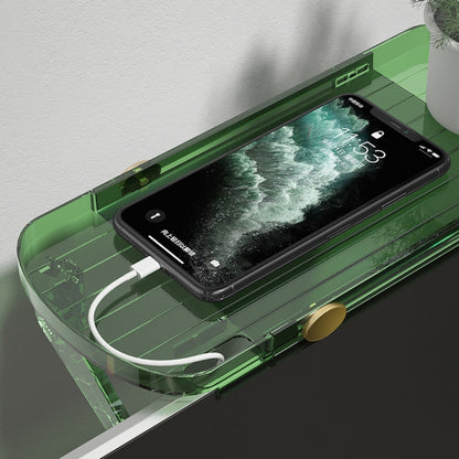 No Punching TV Set-top Box Adjustable Storage Shelf Monitor Computer Screen Holder Router Hanger(Orange) by buy2fix