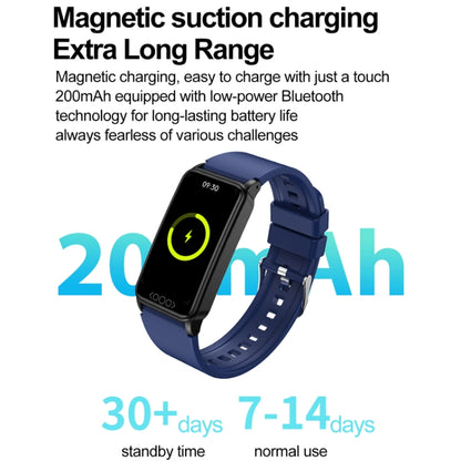 Uric Acid Blood Lipid Noninvasive Blood Sugar Heart Rate Oxygen Temperature Monitoring Smart Healthy Sports Bracelet(Blue) by buy2fix