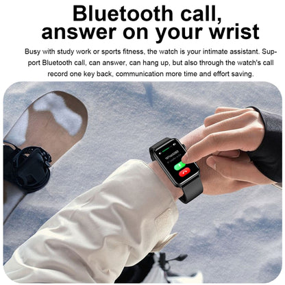 Smart Watch Ring ECG Temperature Heart Rate Blood Pressure Health Bluetooth Talking Watch, Color: Brown Leather by buy2fix