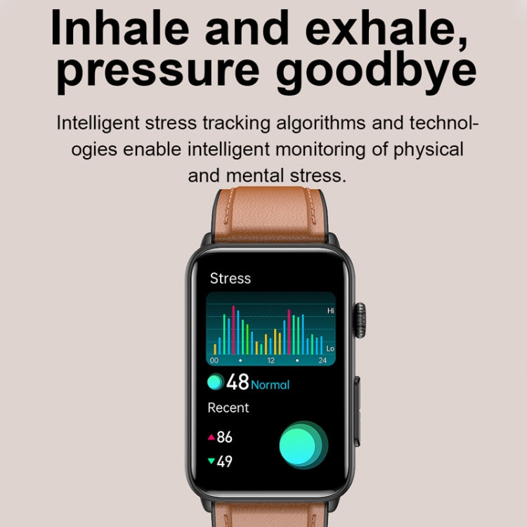 Smart Watch Ring ECG Temperature Heart Rate Blood Pressure Health Bluetooth Talking Watch, Color: Blue Silicone by buy2fix