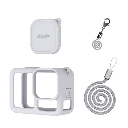 For GoPro HERO13 Black AMagisn Silicone Case Protective Cover(Light Gray) by aMagisn