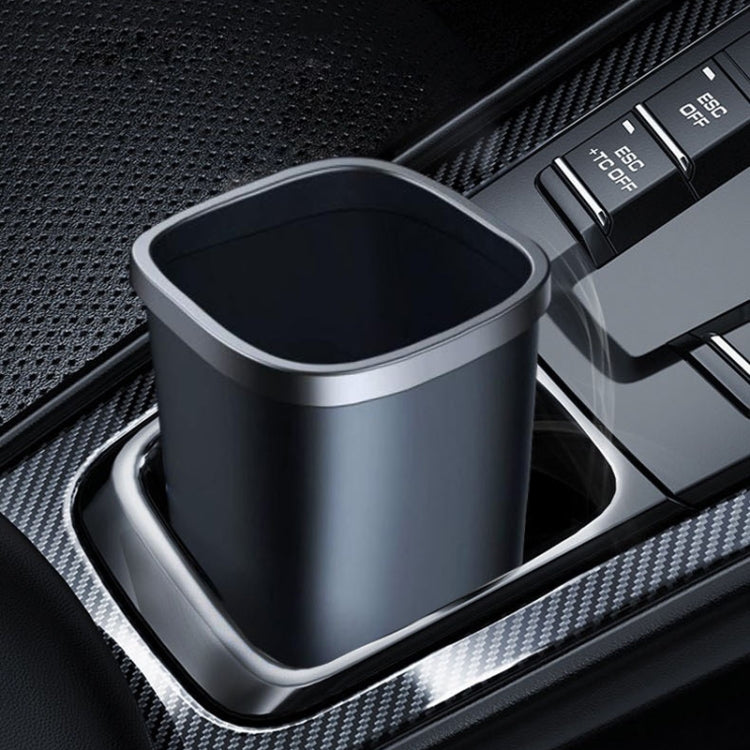 Simple Car Trash Can Automobile Storage Bin With Trash Bag(Black) by buy2fix