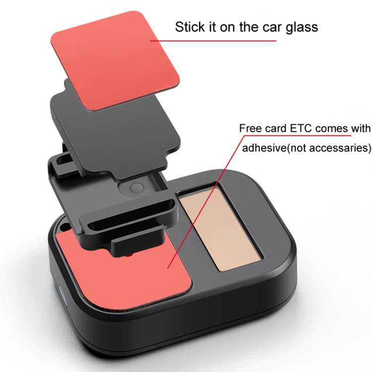 Car Removable Cardless ETC Slide Bracket Automotive Anti-Drop Holder(Black) by buy2fix