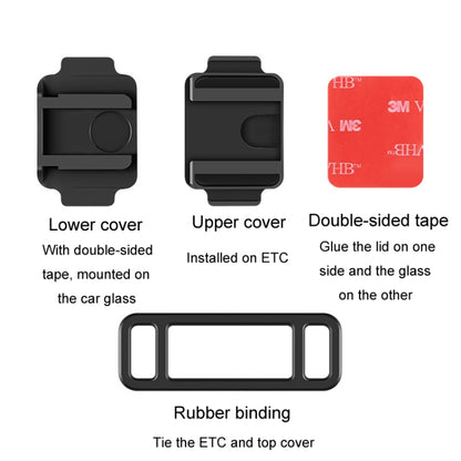 Car Removable Cardless ETC Slide Bracket Automotive Anti-Drop Holder(Black) by buy2fix