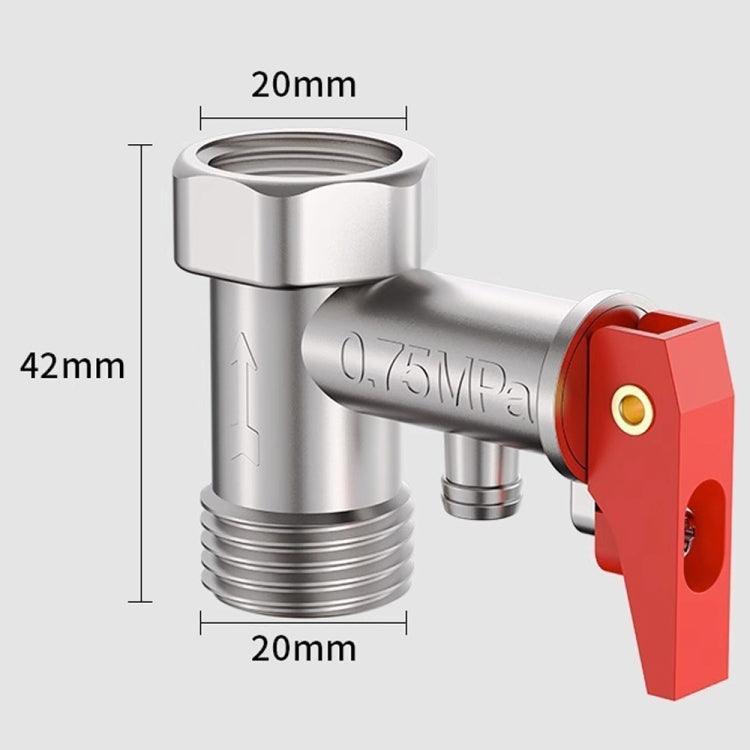 0.75MPa Pressure Relief Valve For Electric Water Heater Pressure Reducing Exhaust Valve Household Check Valve by buy2fix
