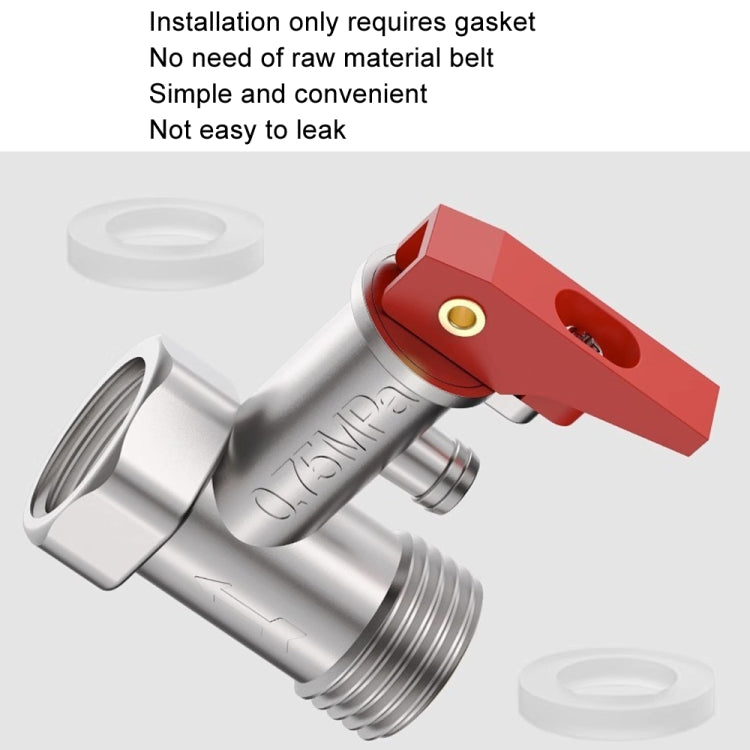 0.7MPa Pressure Relief Valve For Electric Water Heater Pressure Reducing Exhaust Valve Household Check Valve - Water Heaters Parts by buy2fix | Online Shopping UK | buy2fix
