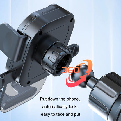 Car Suction Cup Dashboard Automatic Lock Mobile Phone Holder, Style: Glossy Waterfall Base by buy2fix
