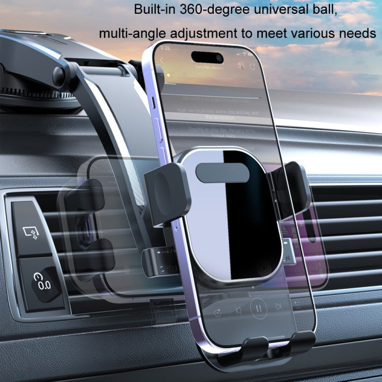 Car Suction Cup Dashboard Automatic Lock Mobile Phone Holder, Style: Orange Air Outlet by buy2fix