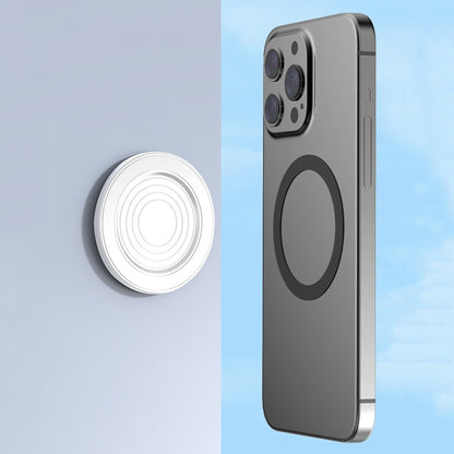 Magnetic Wall Sticker Phone Holder Car Kitchen Bathroom Phone Stand(Black) - Shower & Wall Mounts by buy2fix | Online Shopping UK | buy2fix