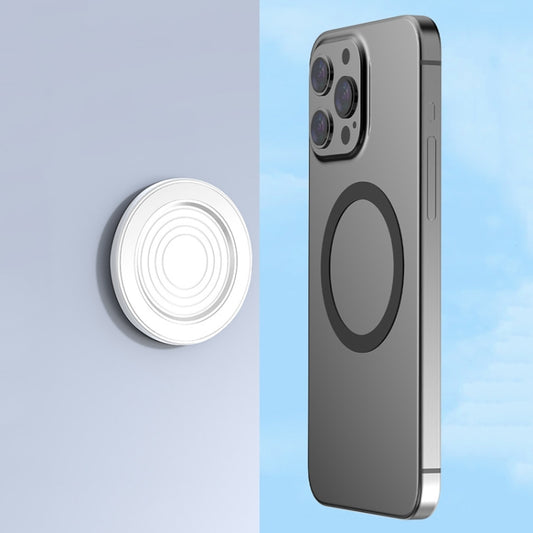 Magnetic Wall Sticker Phone Holder Car Kitchen Bathroom Phone Stand(Black) - Shower & Wall Mounts by buy2fix | Online Shopping UK | buy2fix