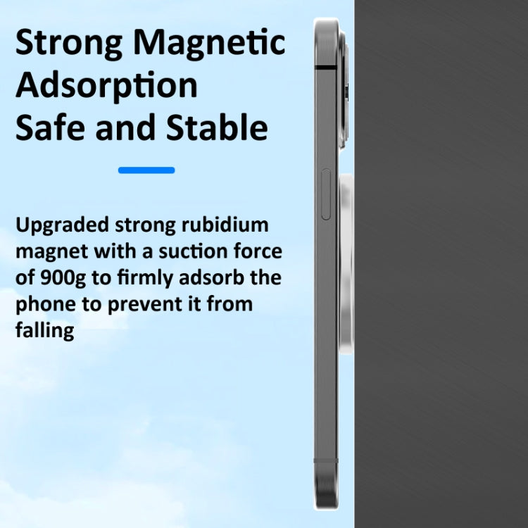 Magnetic Wall Sticker Phone Holder Car Kitchen Bathroom Phone Stand(White) - Shower & Wall Mounts by buy2fix | Online Shopping UK | buy2fix