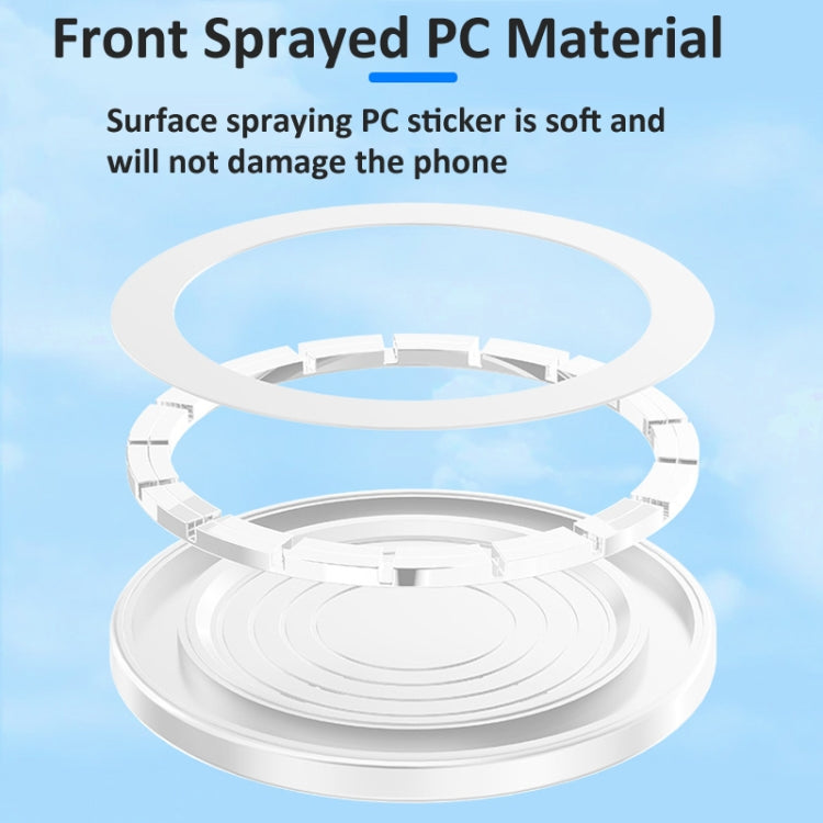 Magnetic Wall Sticker Phone Holder Car Kitchen Bathroom Phone Stand(White) - Shower & Wall Mounts by buy2fix | Online Shopping UK | buy2fix