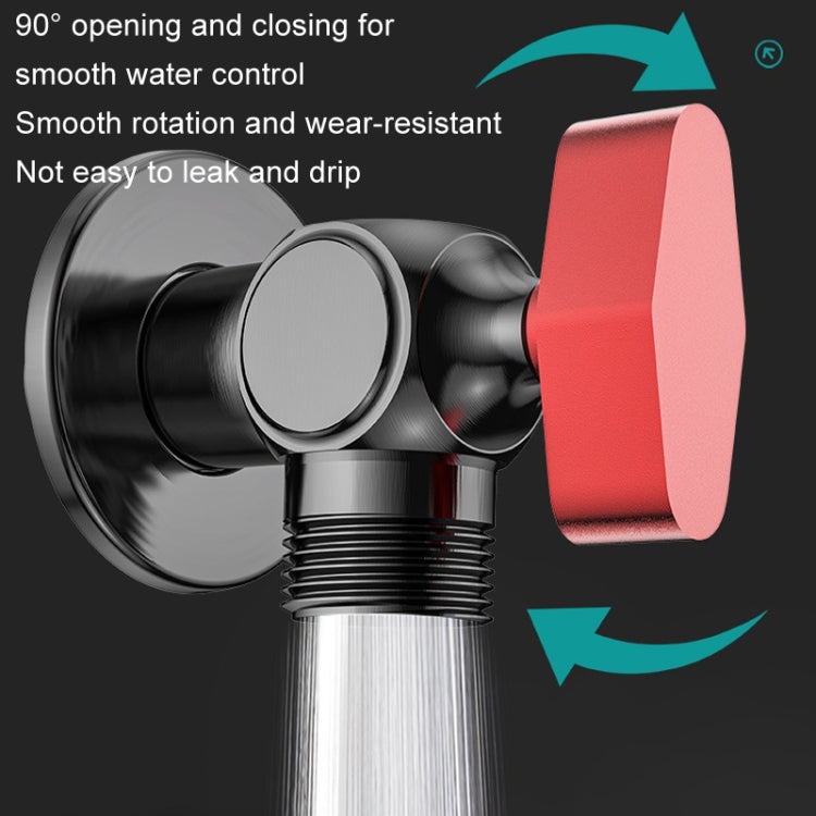 Copper High Flow 4-point Ball Valve Hot Cold Water Gas Water Heater Full Open Triangle Valve, Color: Gray Blue Label Cold Water - Water Heaters Parts by buy2fix | Online Shopping UK | buy2fix