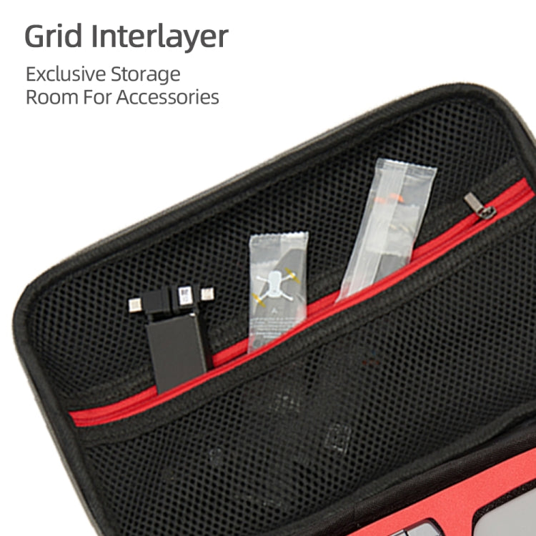 For DJI Neo Fly More Combo Carrying Case Handbag Protective Box(Gray + Red Inner) by buy2fix