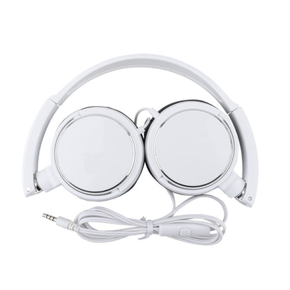 JTY-071 3.5mm Wired Headphones Foldable Music Piano Headsets With Mic White by buy2fix