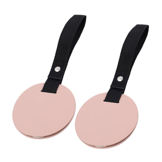 2pcs Concealed Car Seatback Leather Storage Hooks(Pink)