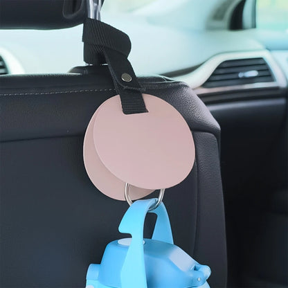 2pcs Concealed Car Seatback Leather Storage Hooks(Black) by buy2fix