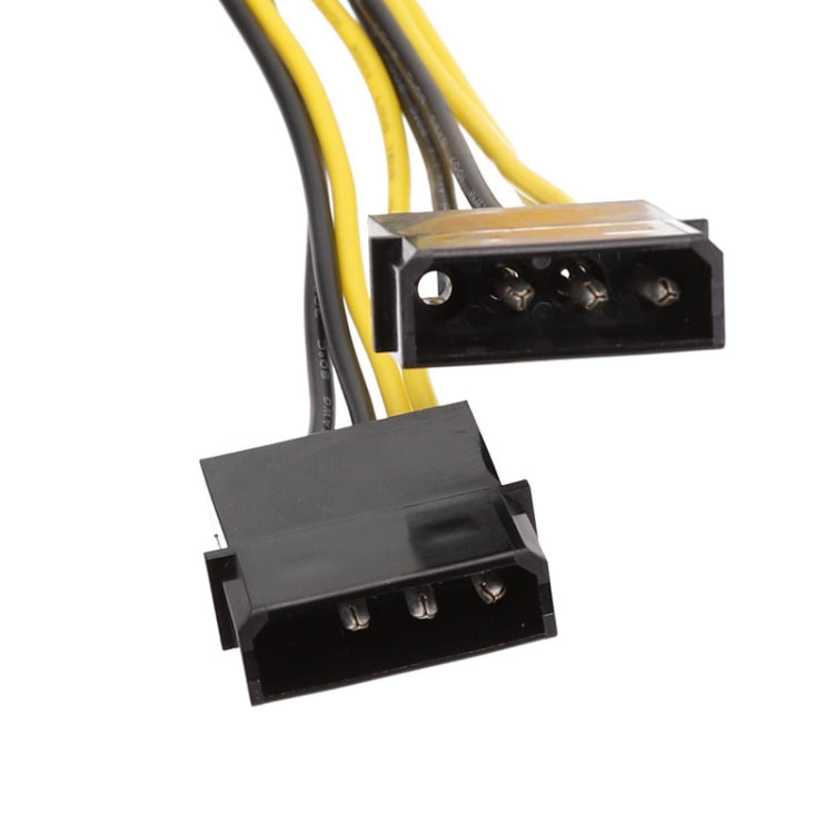 20cm IDE Power Dual Large 4Pin To EPS 8Pin CPU Supply Cable by buy2fix