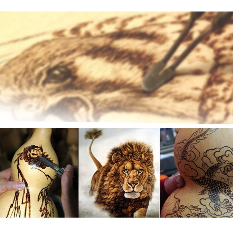 Wood Burning Pen Gourd Branding Tool Wood Panel Branding Machine UK Plug - Electric Soldering Iron by buy2fix | Online Shopping UK | buy2fix