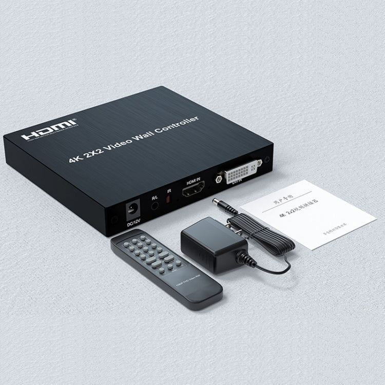 4K 2x2 HDMI Video HD Splice Support HDMI / DVI Input 4CH HDMI Output EU Plug by buy2fix