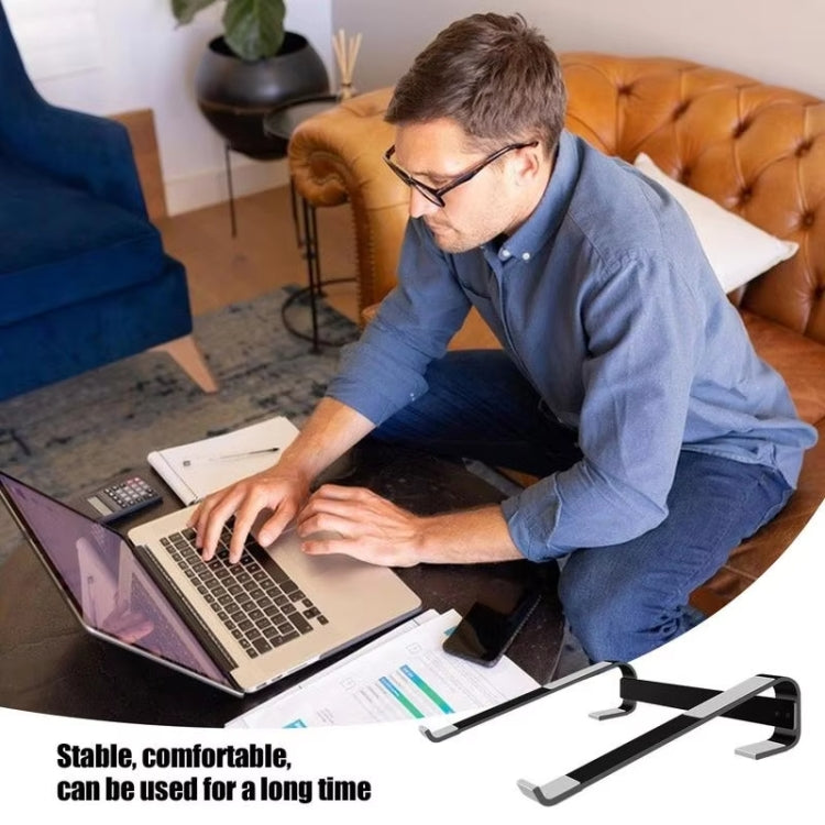 Aluminum Alloy Desktop Laptop Stand(Silver) by buy2fix
