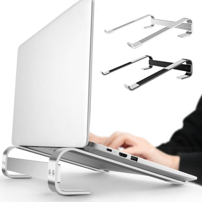 Aluminum Alloy Desktop Laptop Stand(Silver) by buy2fix