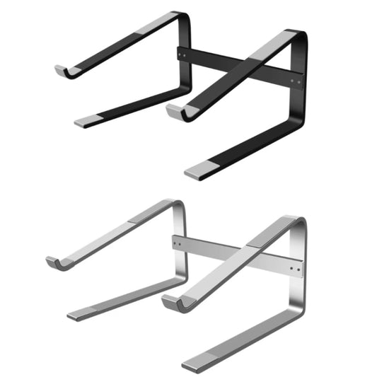 Desktop Aluminum Alloy Heightened Heat Dissipation Laptops Stand(Black) by buy2fix