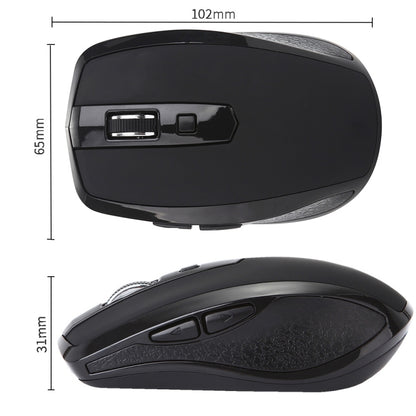 6-Keys Type-C/USB-C Laptop Office Game Silent Wireless Mouse(Black) by buy2fix