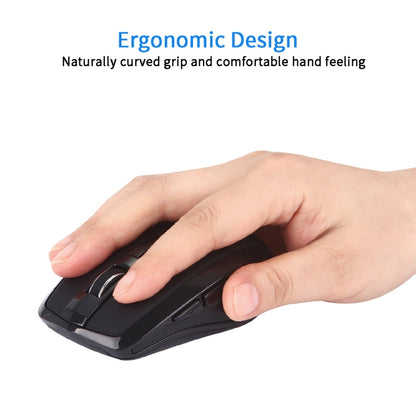 6-Keys Type-C/USB-C Laptop Office Game Silent Wireless Mouse(Black) by buy2fix