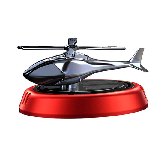 Car-Mounted Solar Rotating Airplane Aromatherapy Ornaments(Red)