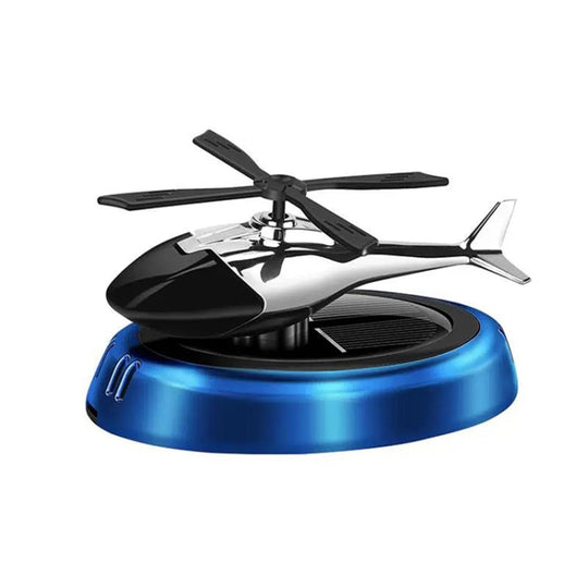 Car-Mounted Solar Rotating Airplane Aromatherapy Ornaments(Blue)