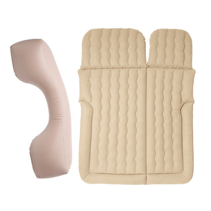 Inflatable Mattress For Car Travel SUV Rear Seat/Trunk, Color: Beige Dual-purpose Long Pier by buy2fix