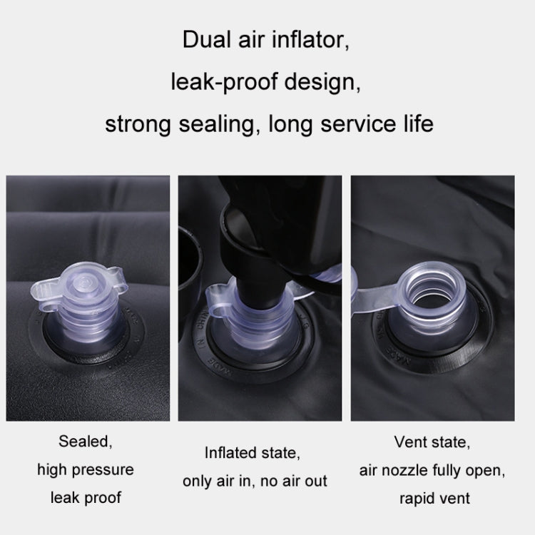 Inflatable Mattress For Car Travel SUV Rear Seat/Trunk, Color: Black by buy2fix