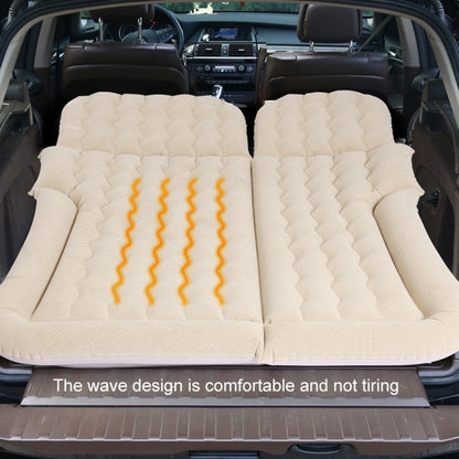 Inflatable Mattress For Car Travel SUV Rear Seat/Trunk, Color: Beige Dual-purpose Long Pier by buy2fix