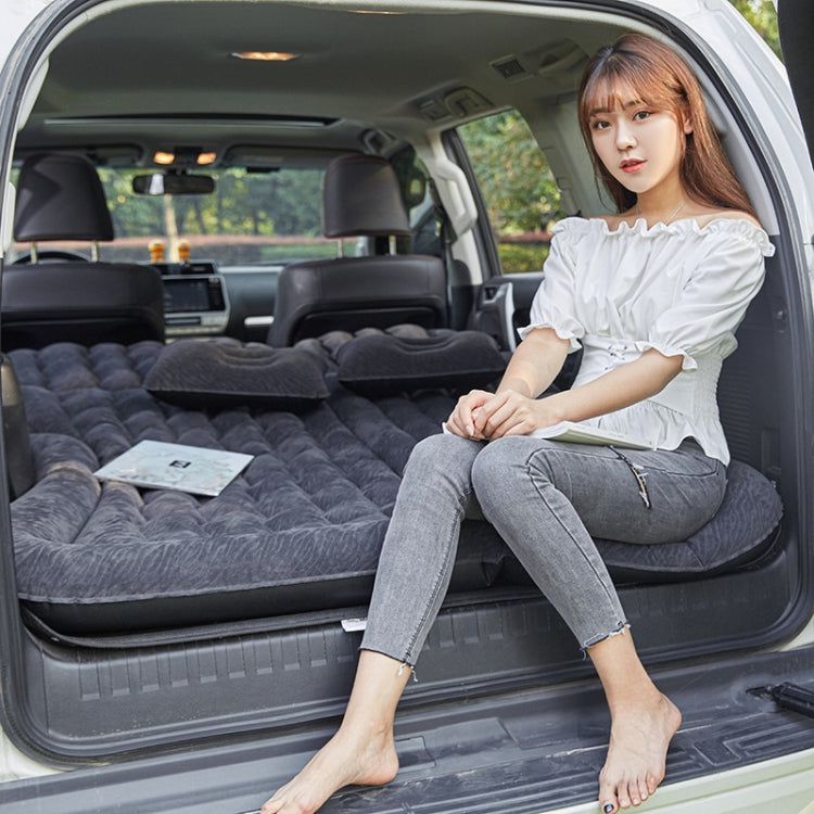 Inflatable Mattress For Car Travel SUV Rear Seat/Trunk, Color: Beige Dual-purpose Long Pier by buy2fix
