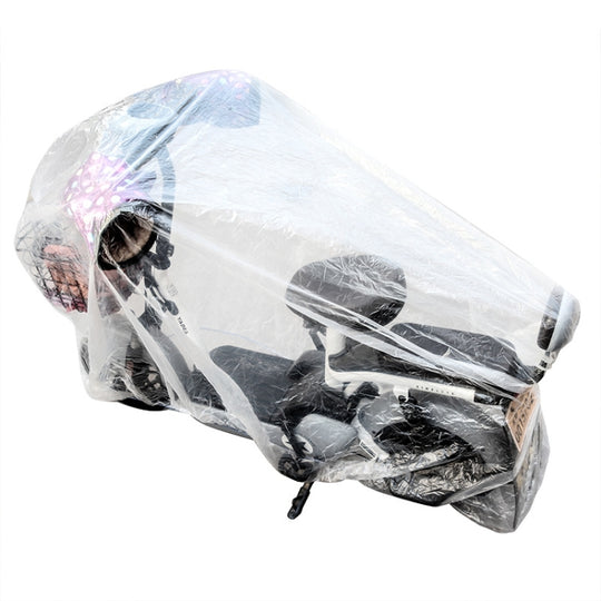 230x120cm Disposable Transparent PE Film Rainproof Dustproof Motorcycle Scooter Cover