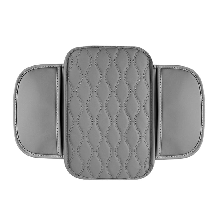 Car Armrest Box Leather Storage Heightening Pad(Gray) by buy2fix