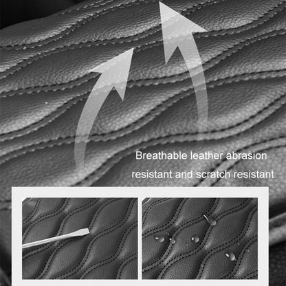 Car Armrest Box Leather Storage Heightening Pad(Gray) by buy2fix