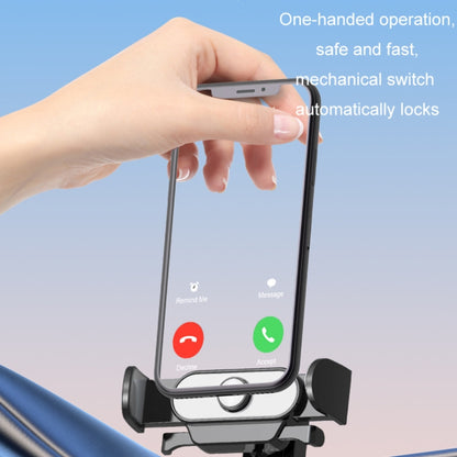 Car Air Outlet Mobile Phone Holder Automatic Lock Snap-on Navigation Holder(Silver) by buy2fix