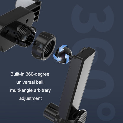 Car Air Outlet Mobile Phone Holder Automatic Lock Snap-on Navigation Holder(Silver) by buy2fix