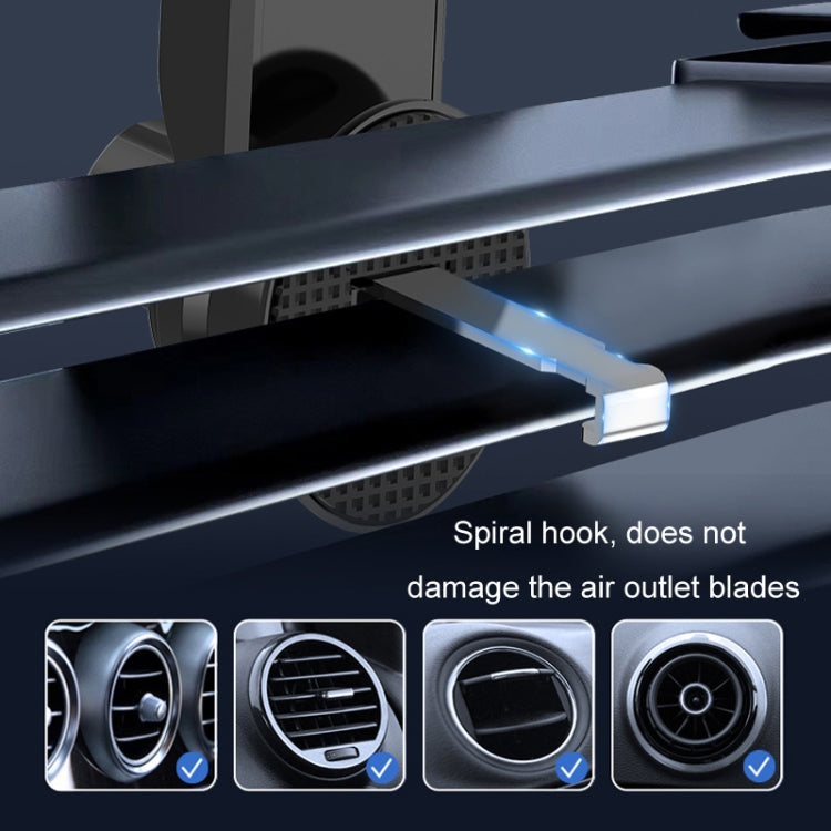 Car Air Outlet Mobile Phone Holder Automatic Lock Snap-on Navigation Holder(Red) by buy2fix