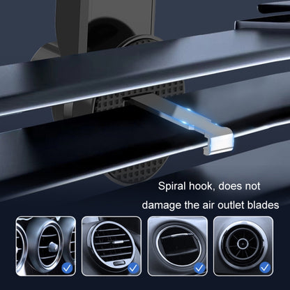 Car Air Outlet Mobile Phone Holder Automatic Lock Snap-on Navigation Holder(Red) by buy2fix