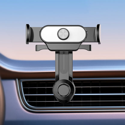 Car Air Outlet Mobile Phone Holder Automatic Lock Snap-on Navigation Holder(Silver) by buy2fix