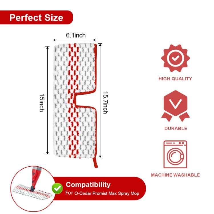 For Vileda / O-Cedar ProMist MAX Spray Mop Refills Microfiber Mop Pads - Handheld Cleaner & Mops by buy2fix | Online Shopping UK | buy2fix