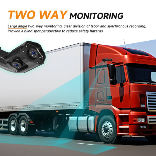 10.36 inch Wired HD 1 Drag 1 Blind Zone Monitor Universal AHD Reversing Kit Left(Standard) by buy2fix