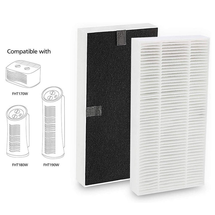 For Febreze FRF102B / HRF201B / HHT290 Air Purifier 2pcs /Pack HEPA Filter - Air Purifiers Parts by buy2fix | Online Shopping UK | buy2fix