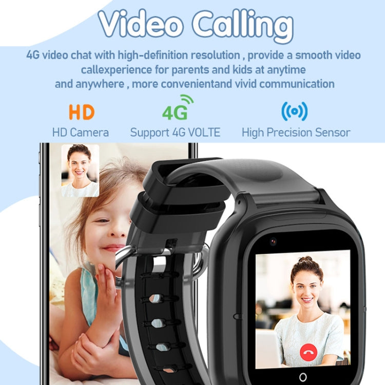4G Kids Smart Phone Positioning Watch IP67 Waterproof / Video / Voice Calling(Black) by buy2fix