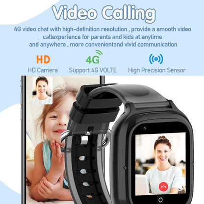4G Kids Smart Phone Positioning Watch IP67 Waterproof / Video / Voice Calling(Black) by buy2fix